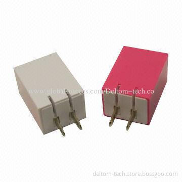 Standard Dual-USB Wall Chargers for iPad, Tablet PCs, Mobile Phones, 100-240V AC, 50-60Hz Input